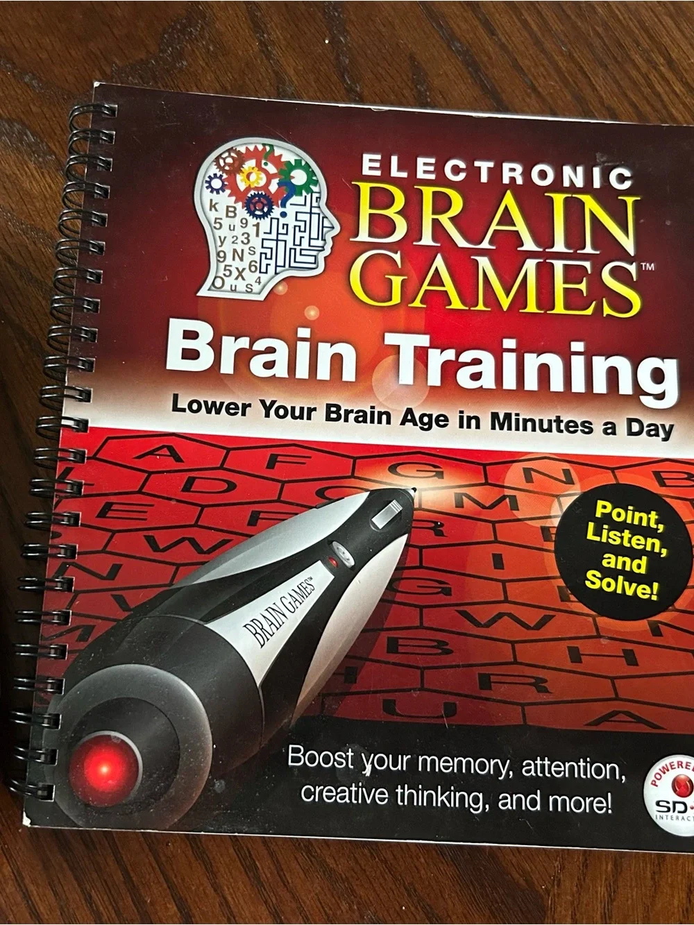Electronic Brain Games Brain Training with Interactive Pen NEVER USED